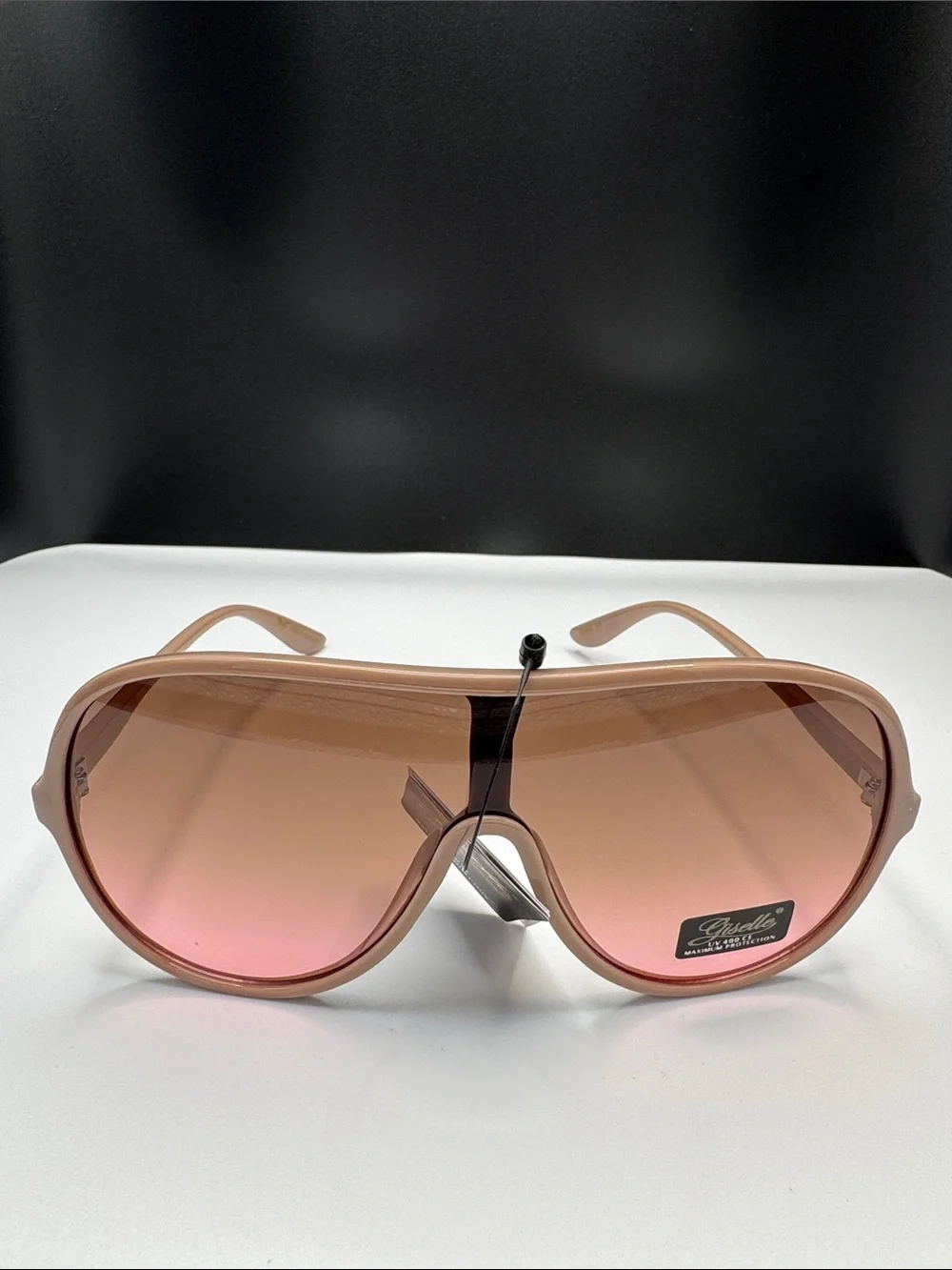 Pink Gradient Shield Sunglasses (8-0) UV 400